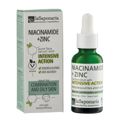 Serum Niacinamide + Zink per lekure te yndyrshme, me akne